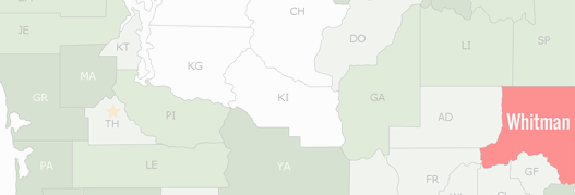 Whitman County Map